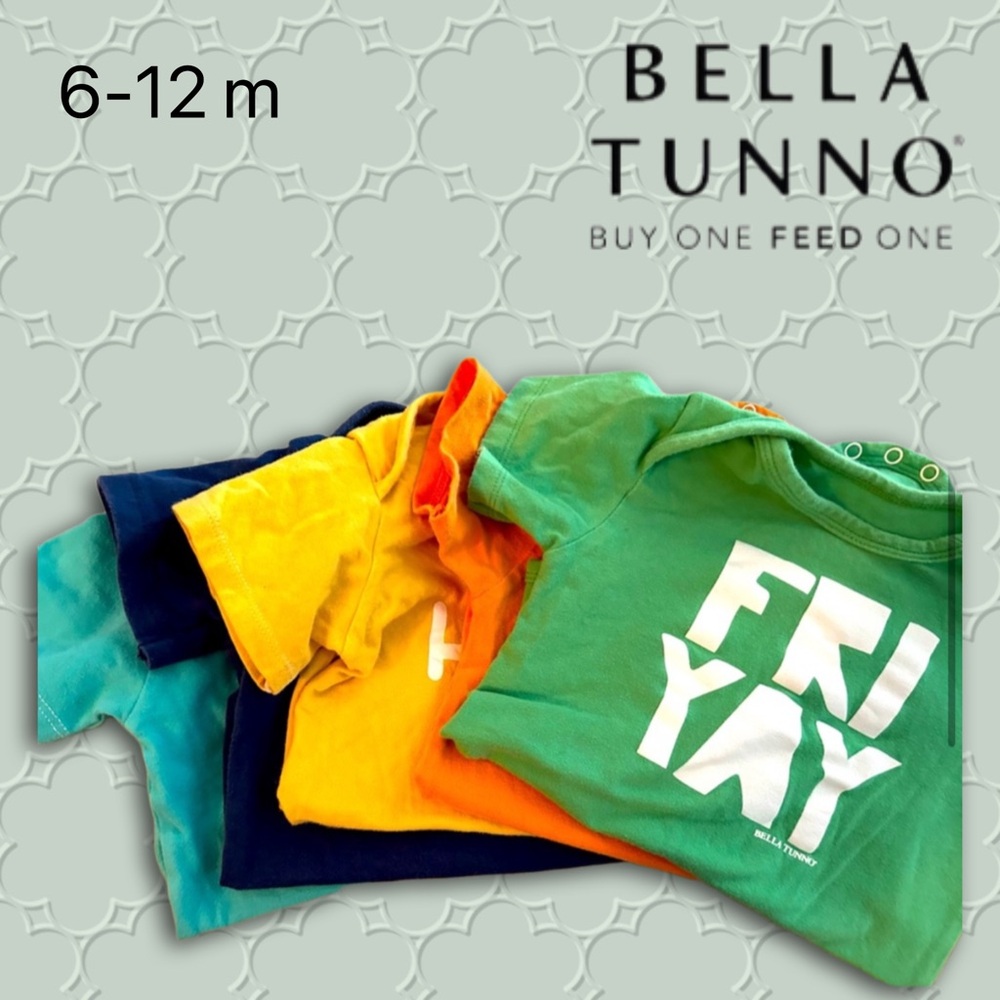 👍*GUC* BELLA TUNNO | 6m| Set 5️⃣ Baby unisex, Colorful & funny onesies❗️read